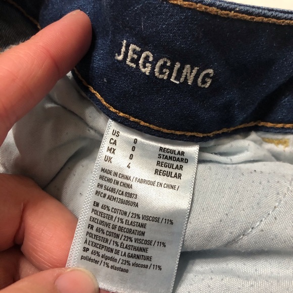 American Eagle Super Distressed Jegging 0495 - Picture 6 of 7